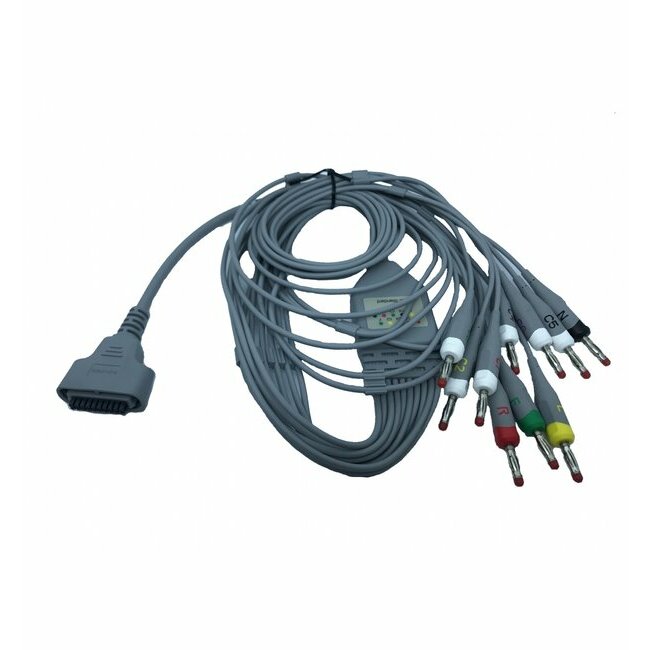 EDAN 10-lead patient cable for PADECG and SE-1010 Bluetooth ECG device