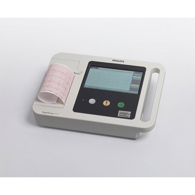 Philips PageWriter TC10 6-channel ECG electrocardiograph with touchscreen and integrated printer