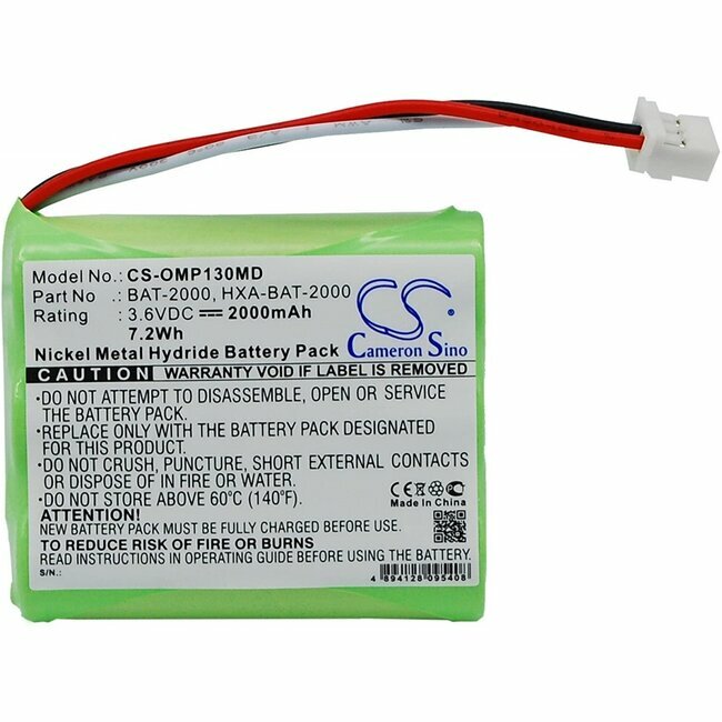 Battery for Omron HBP1300 and 1320 blood pressure monitors