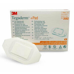 3M Tegaderm Sterile adhesive Dressing with compress (box of 50)