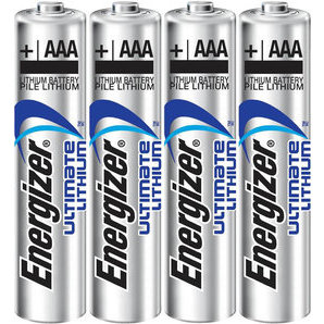 Lithium Energizer LR3 AAA batteries (Pack of 4 or 48)