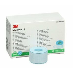 3M Micropore paper surgical plaster 2,5cm x 5m (12 rolls)